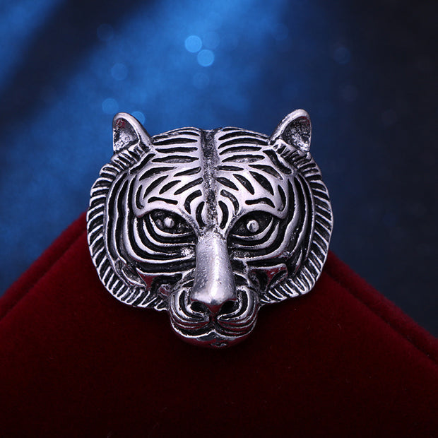 Men's Tiger Year Corsage Vintage Animal Pin
