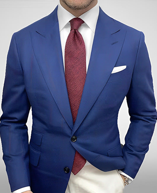 Light Business Men's Suit Printed Checks Coat